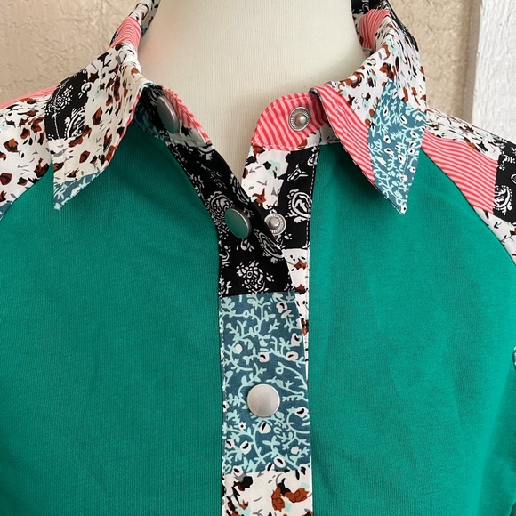 Mixed Media Top - Picture 2 of 5